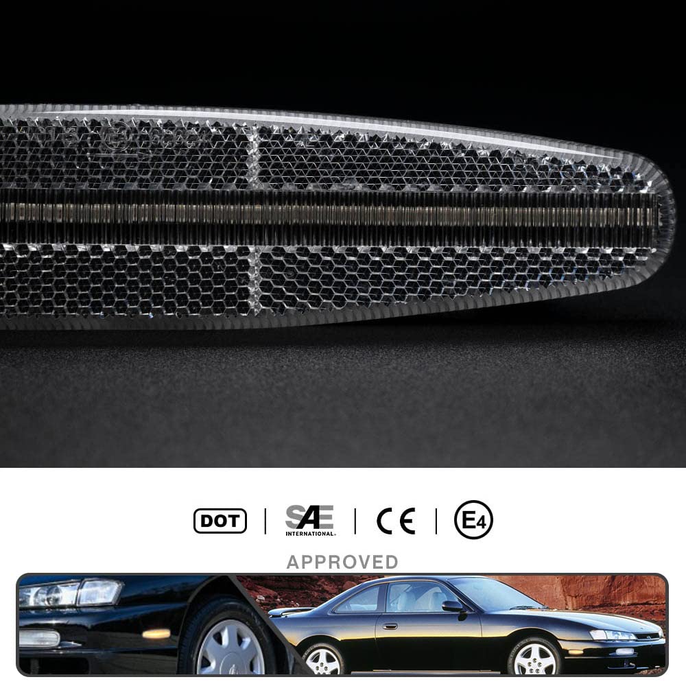 Amazon.co.jp: Mingrui test アンバー S14 LED サイドマーカー